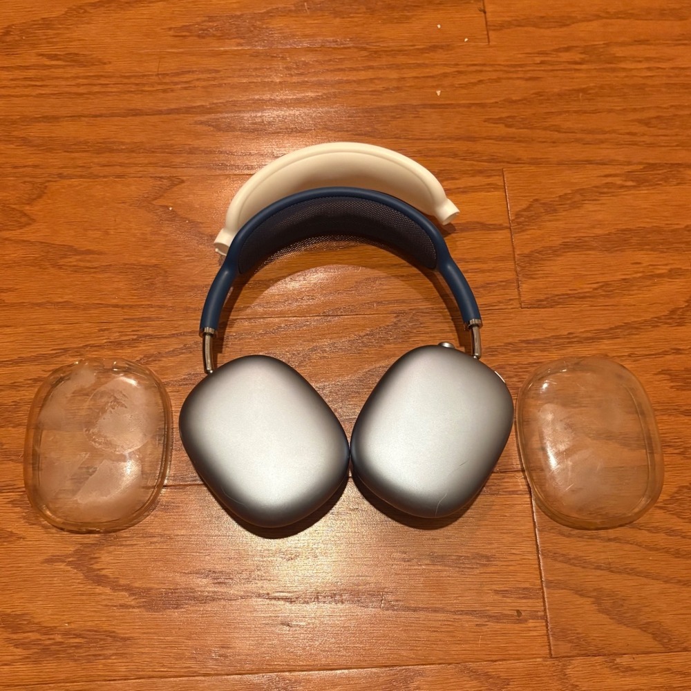 Apple AirPods Max Wireless OverEar Headphones Sky Blue Noise Cancelling 1st gen - Picture 3 of 5